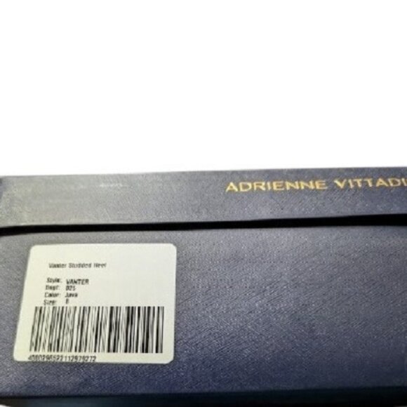 Adrienne Vittadini’s Vanter Y2K Studded Block Heel Pumps Java Size 7.5 & 8 NIB - Picture 8 of 9